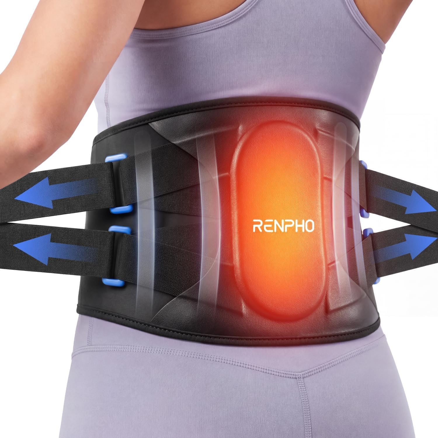 RENPHO Portable Heating Pad for Lower Back, Christmas Gift for Men & Women