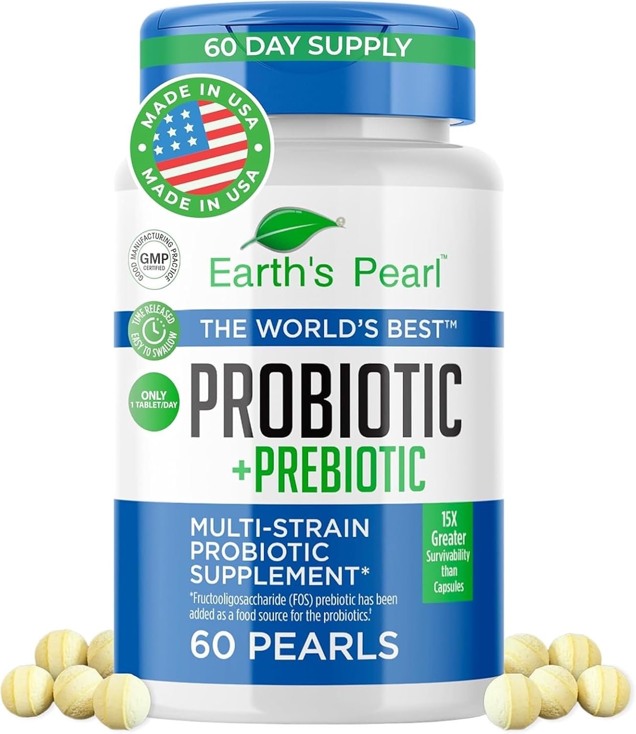 Probiotics for Women & Men – Probiotic & Prebiotics 60-Day Supply
