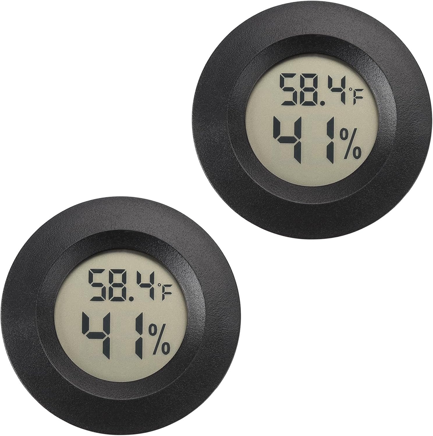 Serundo Auto Digital Hygrometer Thermometer Indoor/Outdoor Hygrometer 2PC