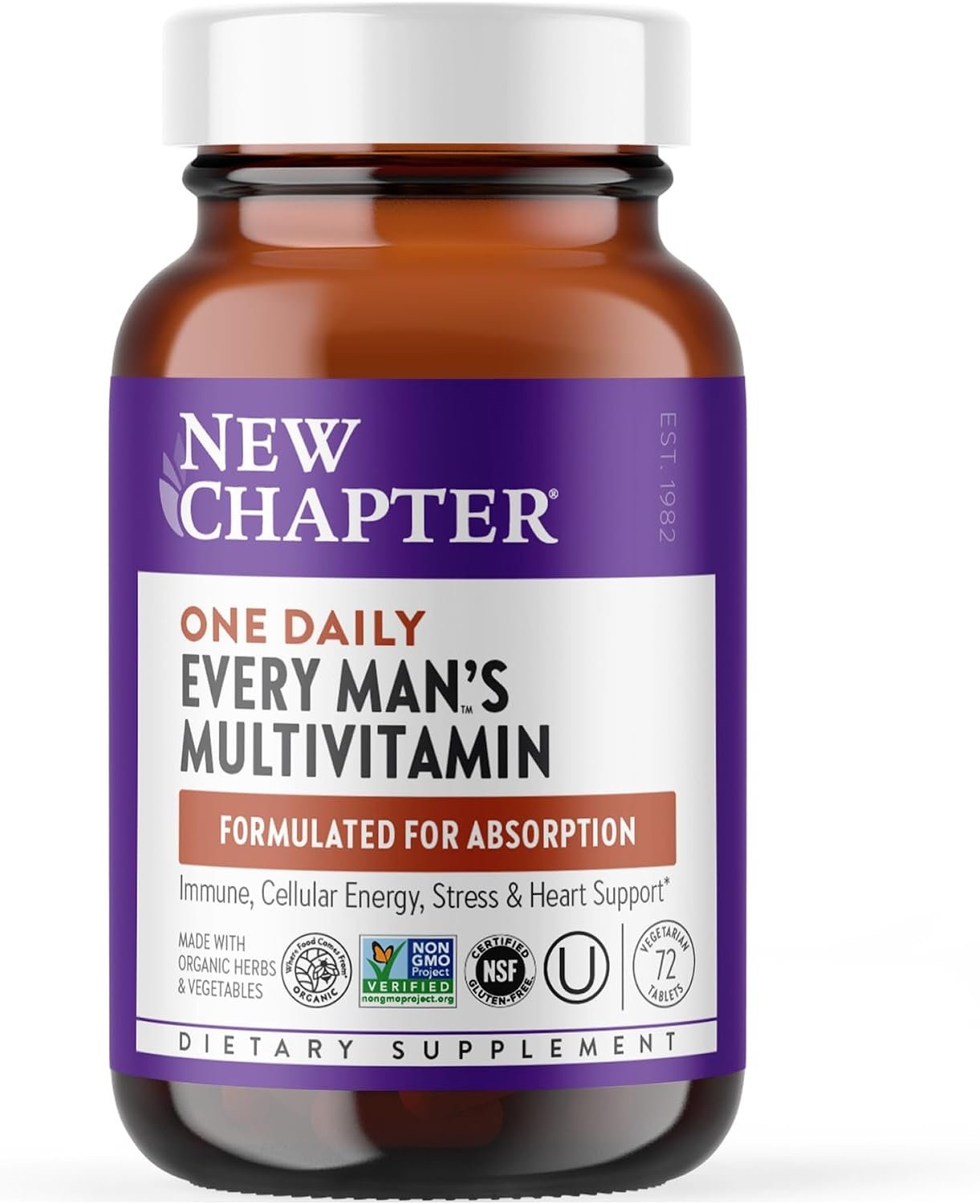 New Chapter Every Man’s One Daily Multivitamin, 72 Tablets