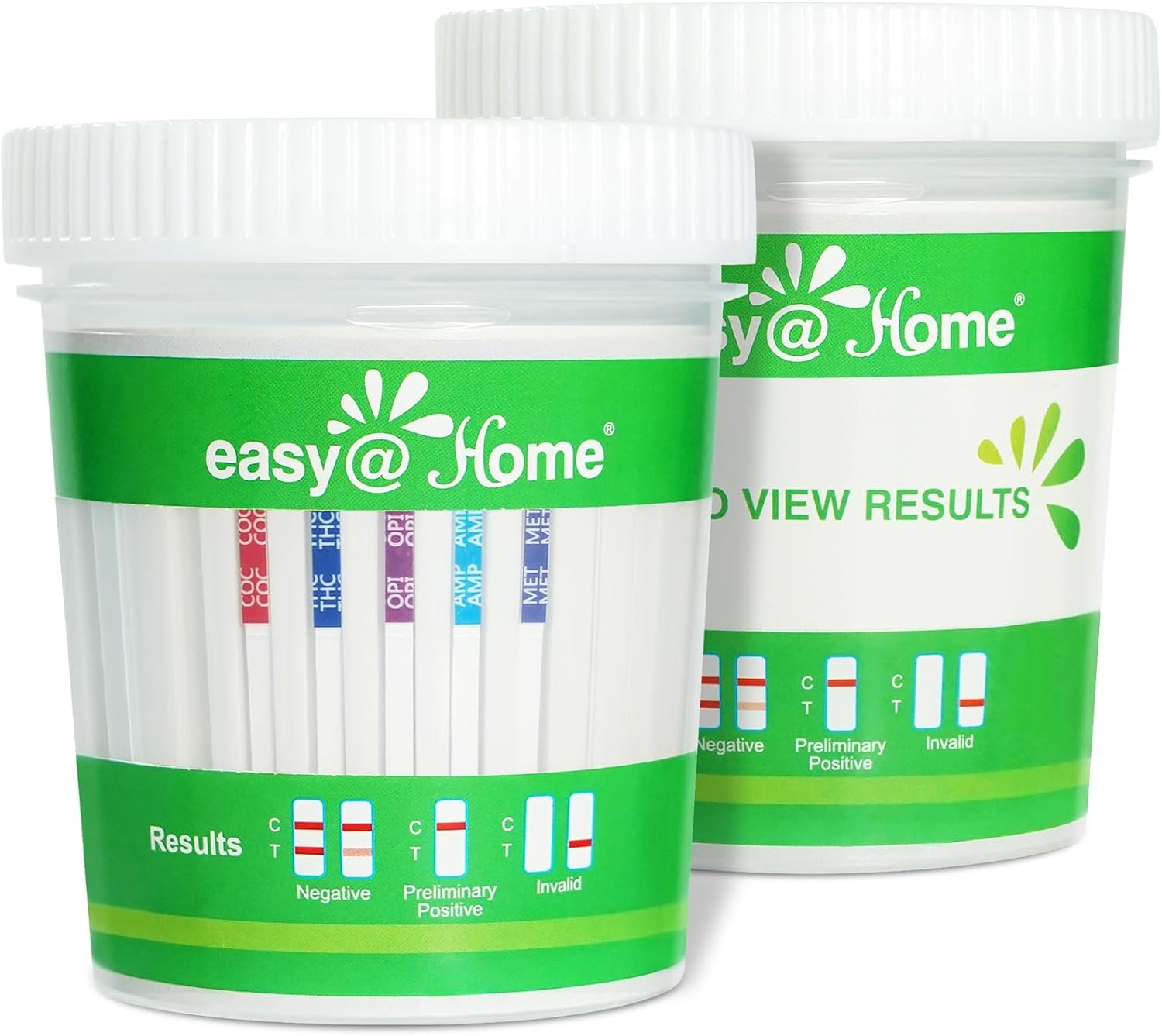 Easy@Home 5 Panel Drug Test Cup, at Home Urine Drug Test Kit, 2 Pack