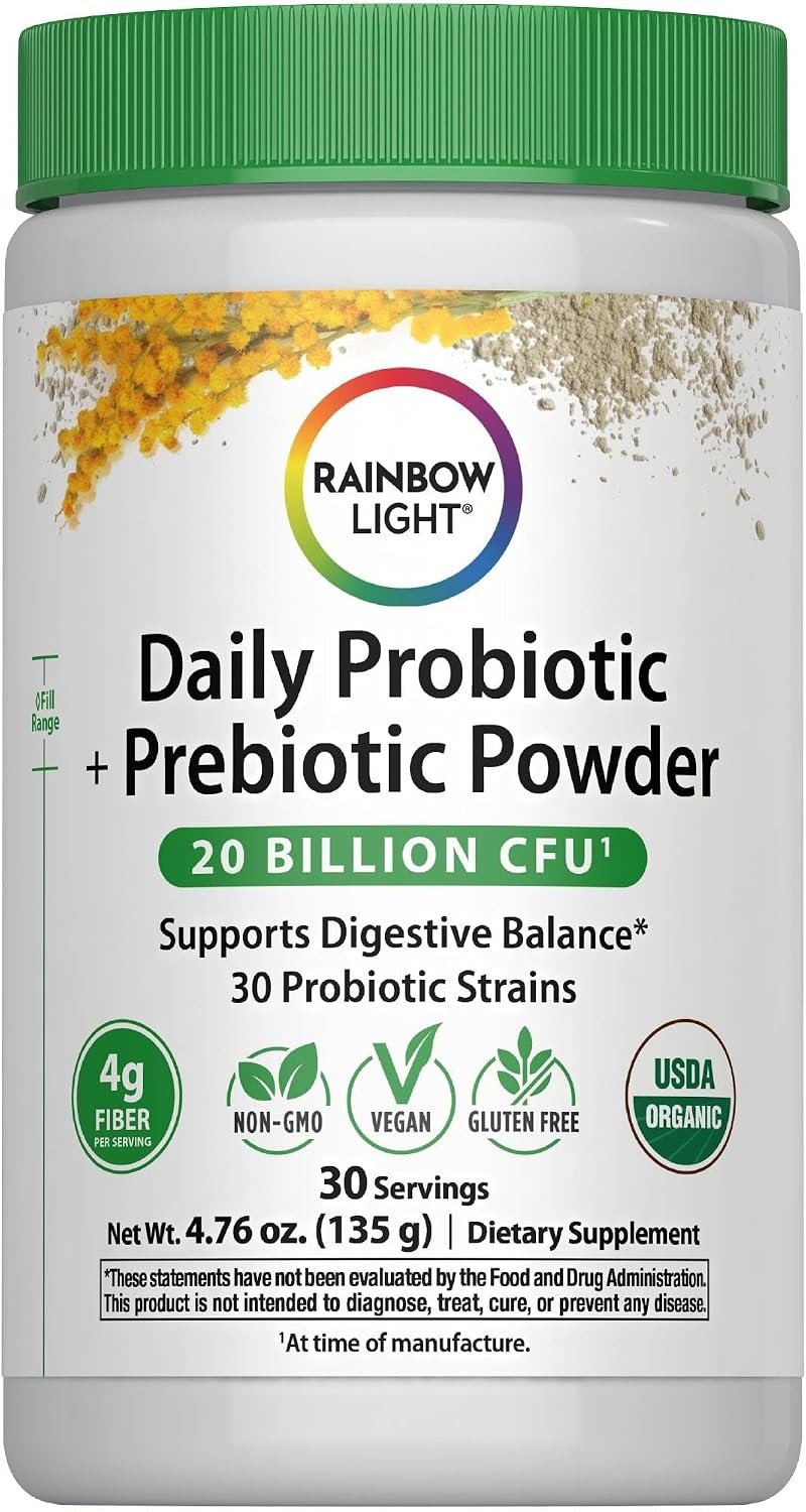 Rainbow Light Daily Probiotic & Prebiotic Powder 20 Billion CFU | 4.76 oz