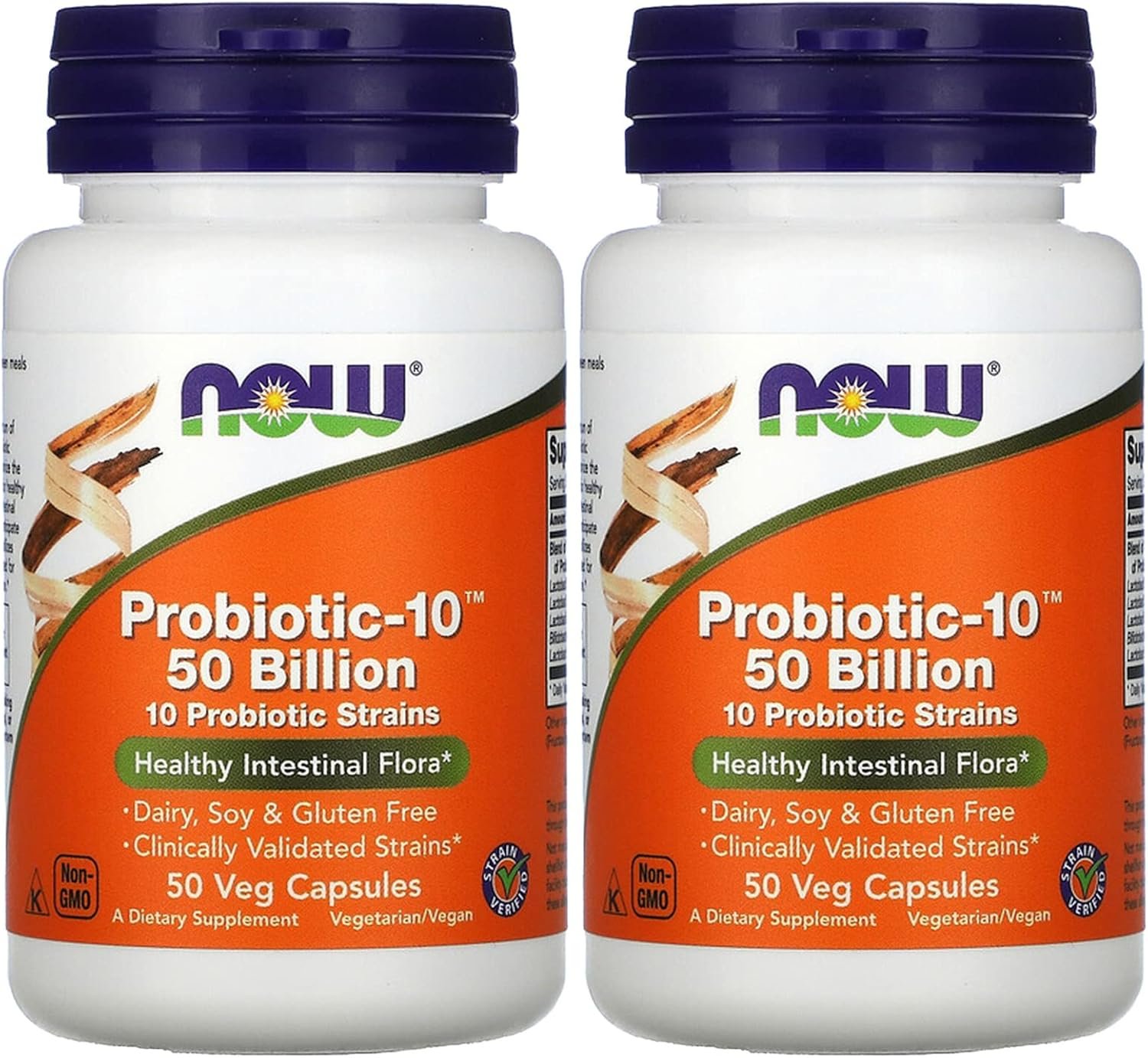 Probiotic10 50 Billion – Now Foods – 50 – VegCap -(Pack of 2)