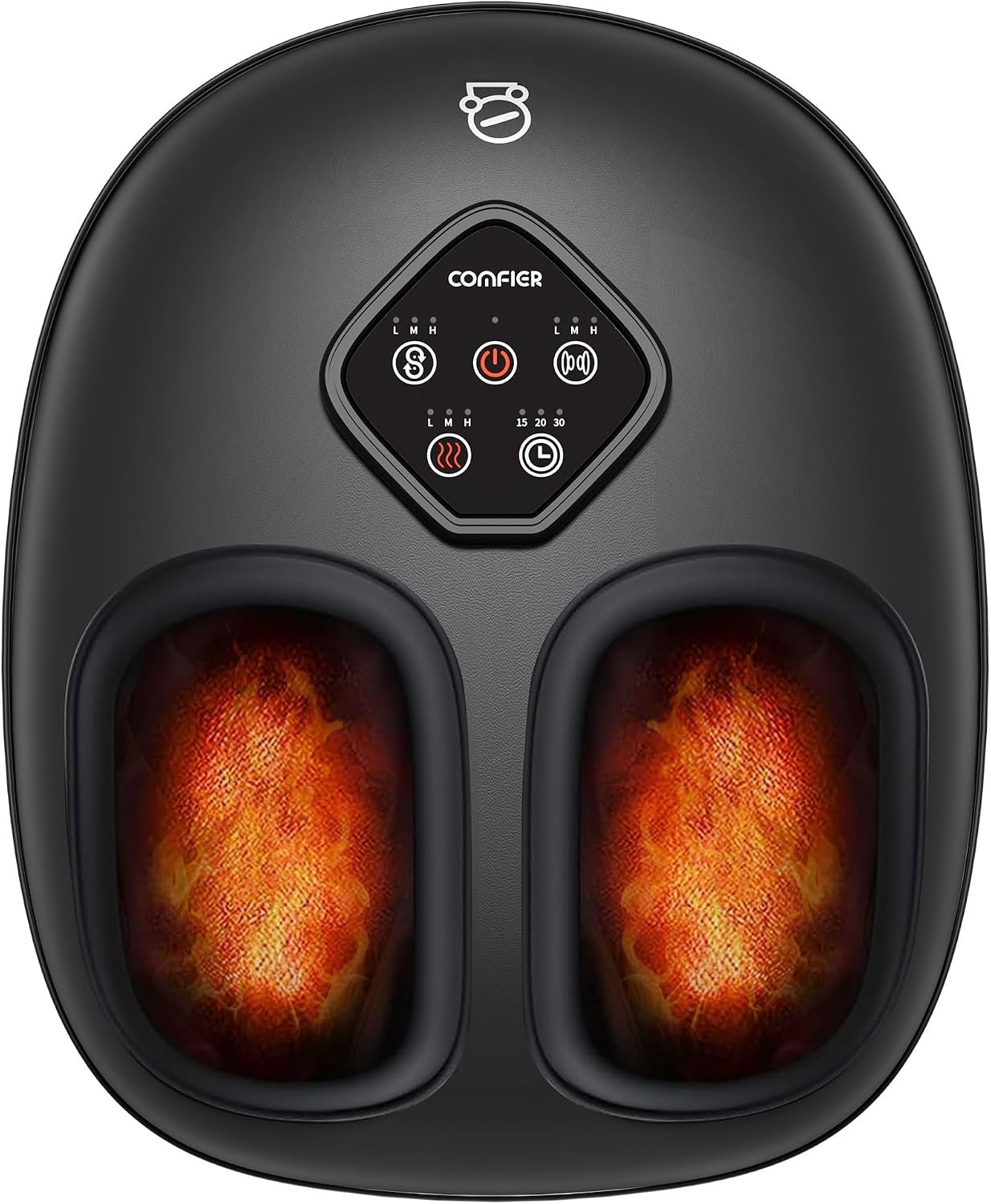 COMFIER 2026 Shiatsu Foot Massager with Heat,Compression,Kneading &Rolling,Foot Massager for Neuropathy,Plantar Fasciitis,Upgraded for Larger Feet Machine(Size 14),Home or Office,for Men Women