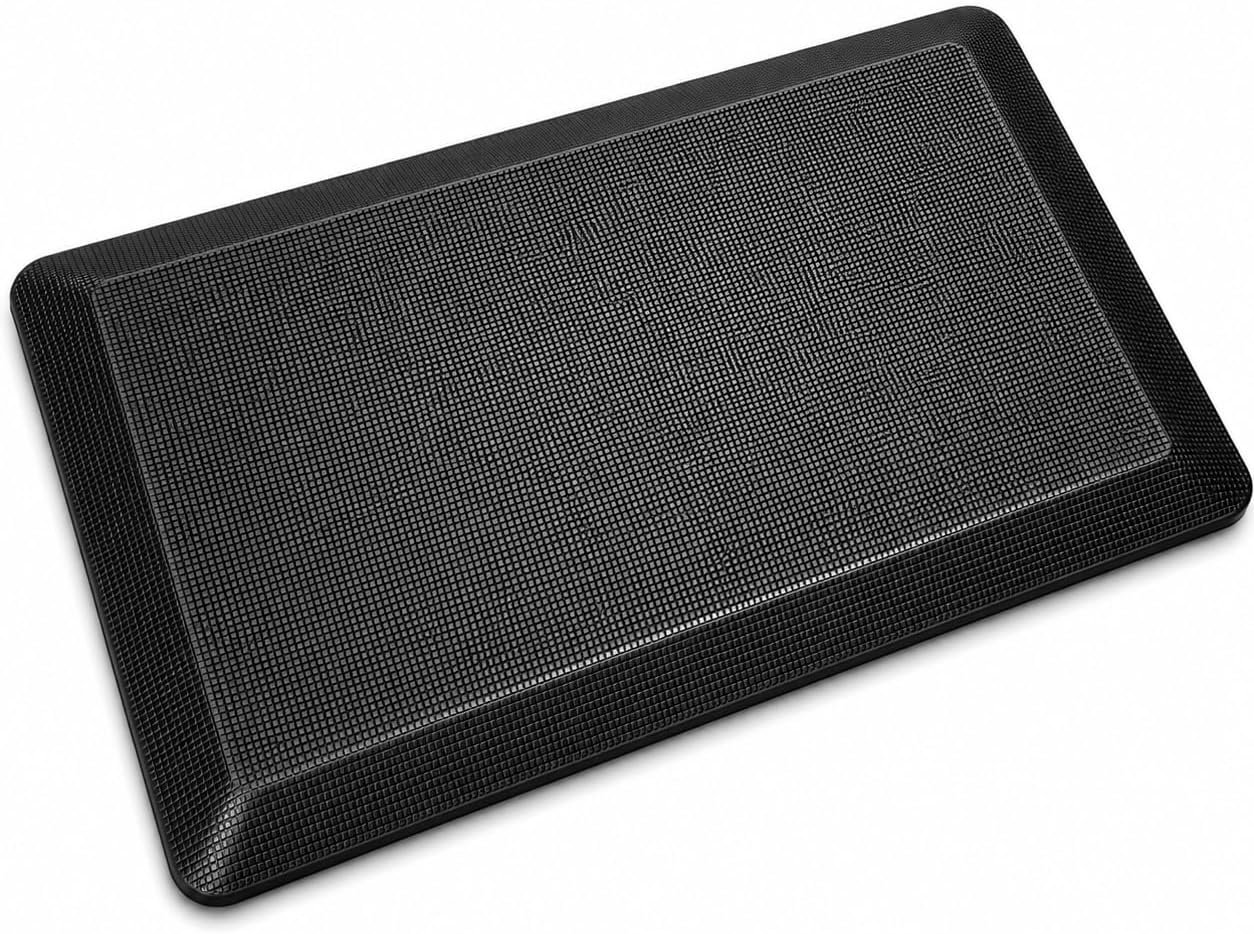 17 x 24 Inch Anti Fatigue Comfort Mat, 1 Inch Extra Thick Waterproof Mat, Non-Slip Standing Desk Mat for Offices, Home, Garages (Black, 24″ L x 17″ W x 1″ Th)