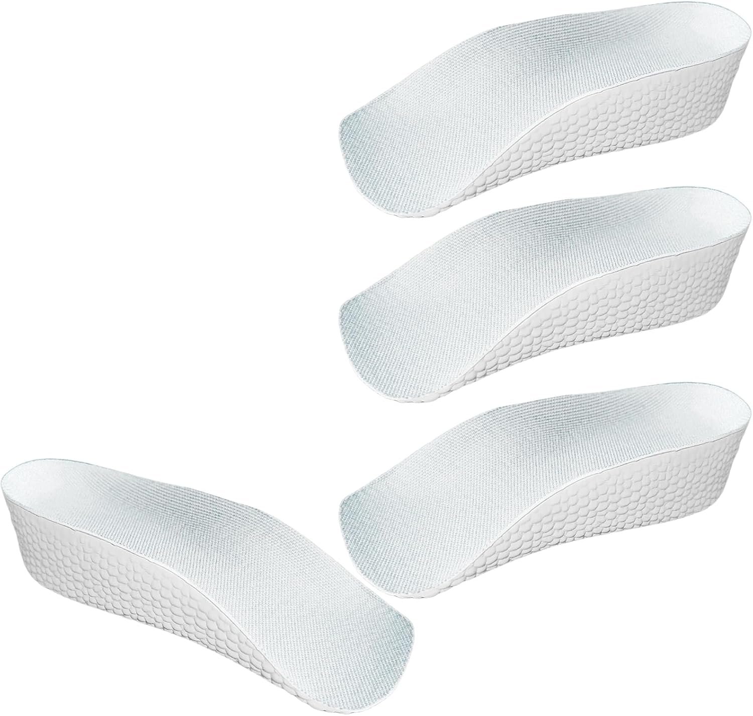 Orthopedic High-Elastic Insoles – Arch Support, Height-Increasing Insoles, Relief for Plantar Fasciitis and Flat Feet(2 Pairs) (Gray, 3.5cm)