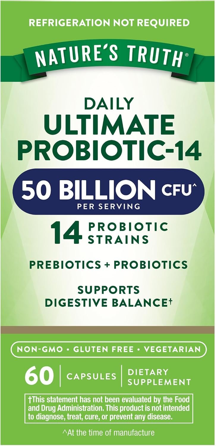 Nature’s Truth Probiotic for Women and Men | 50 Billion CFU