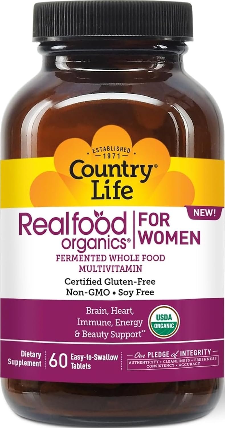 Country Life Realfood Organics Women’s Multivitamin, 60 Tablets