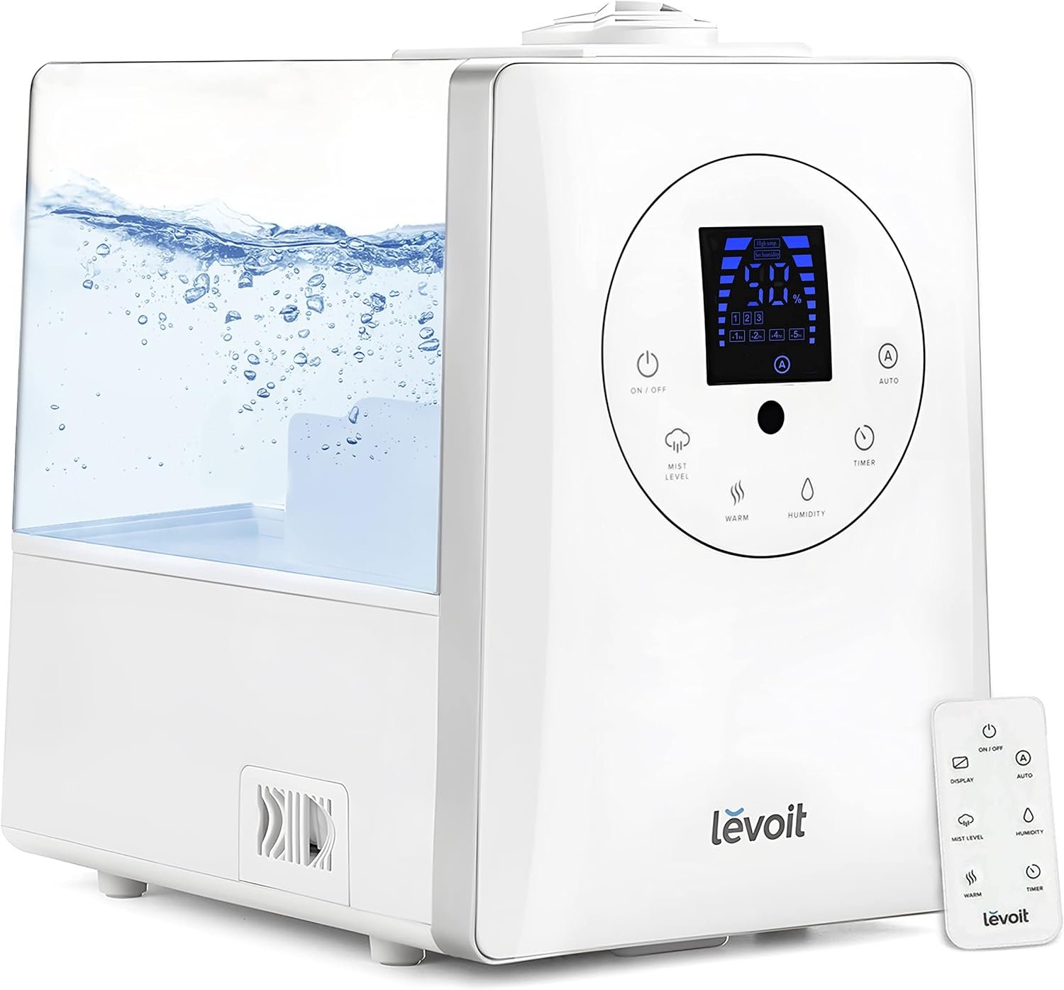 Levoit Humidifiers for Bedroom Large Room Home, Warm and Cool Mist, White