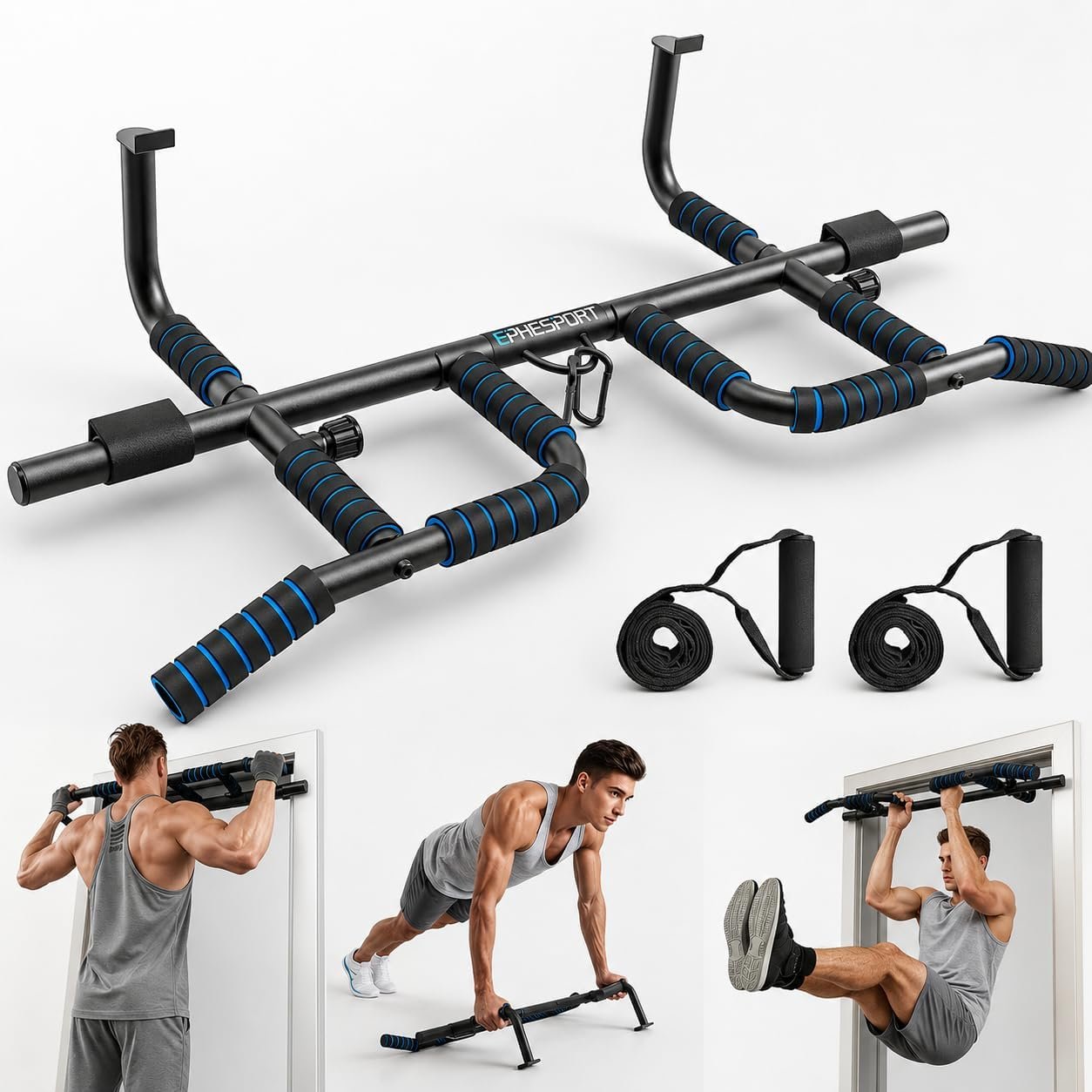 EPHESPORT 2026 Multifunctional Pull Up Bar for Doorway