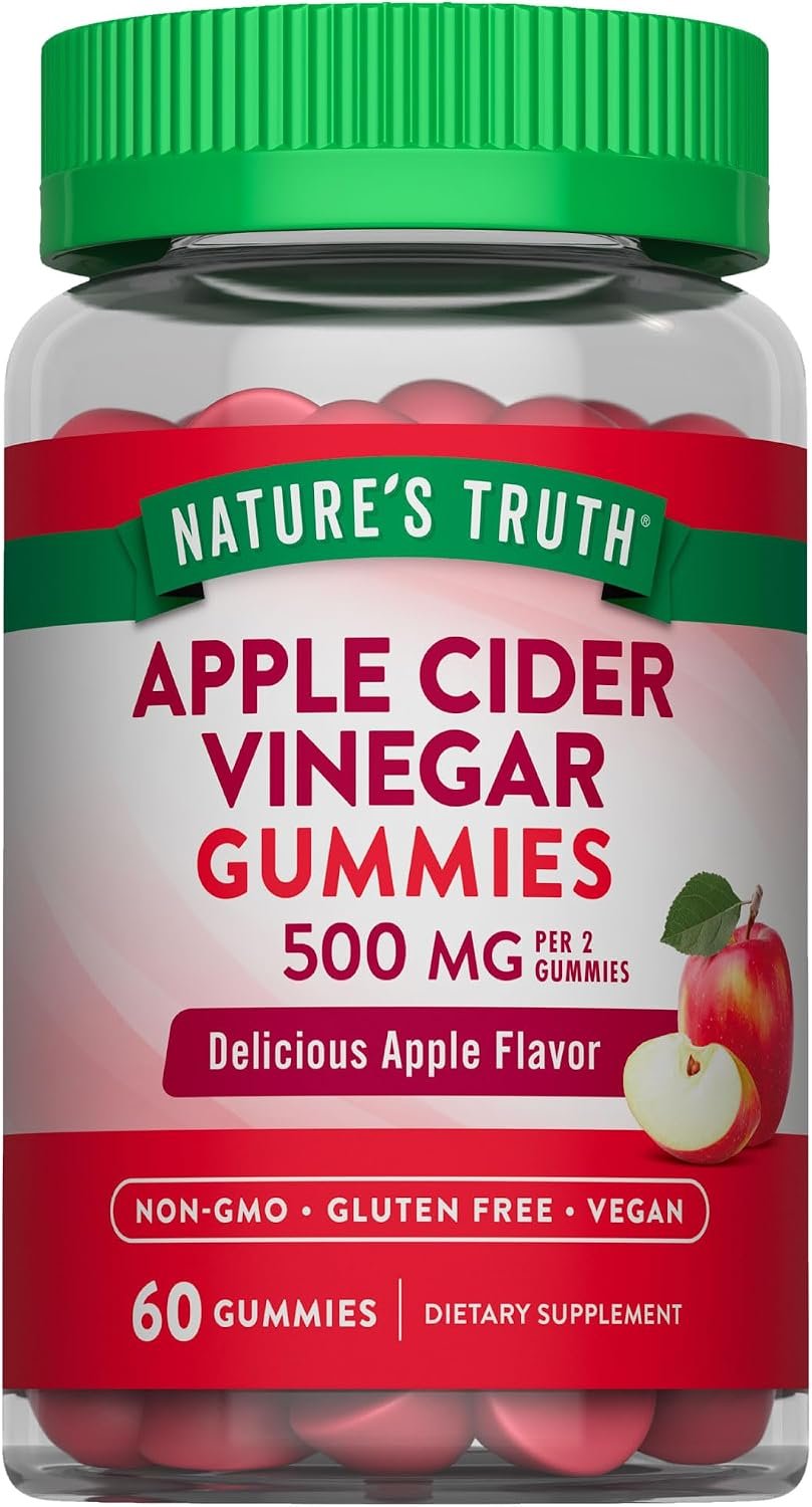 Nature’s Truth Apple Cider Vinegar Gummies | 500 mg | 60 Count