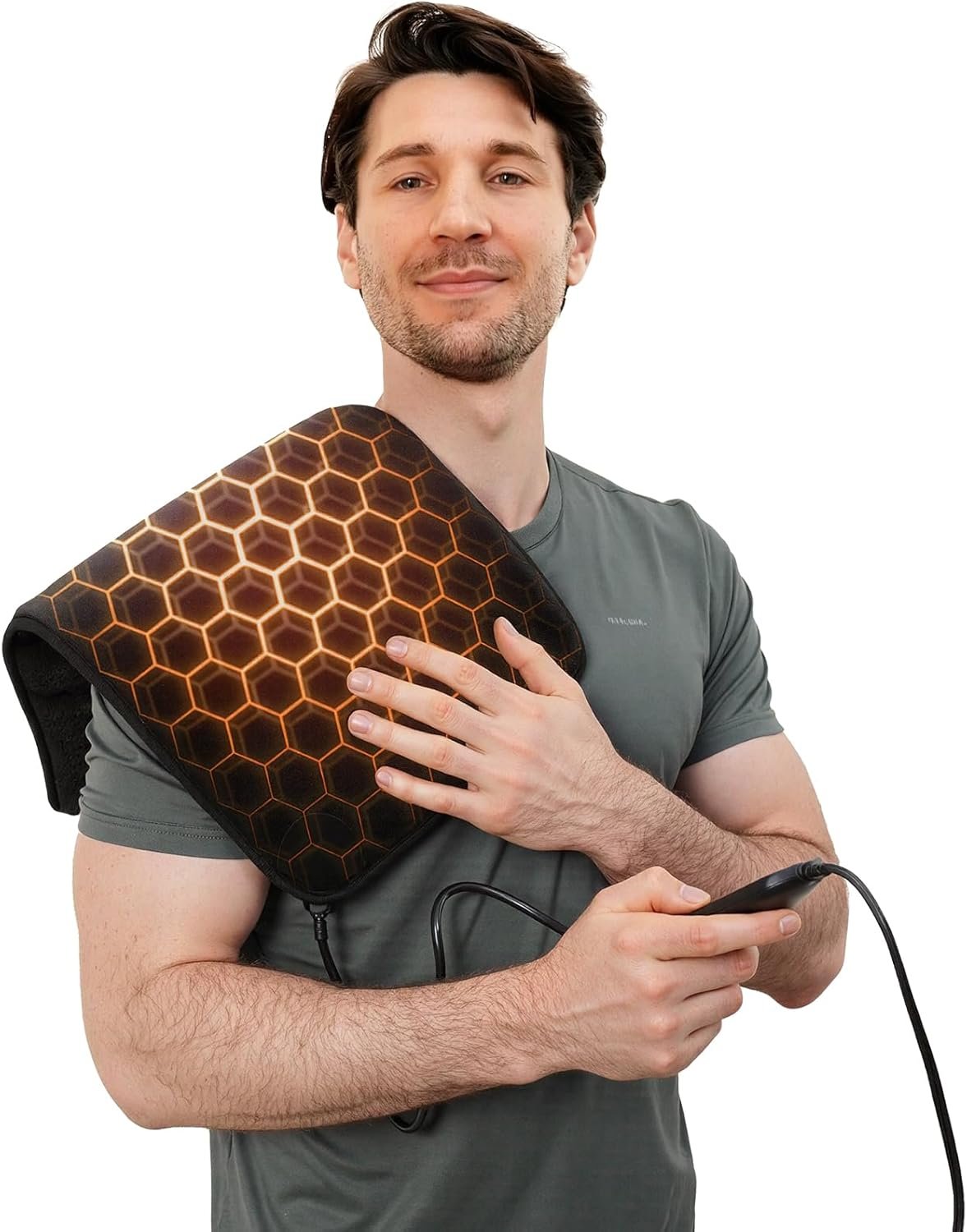 UTK Far Infrared Heating Pad for Back Pain and Period Cramps, 30s Fast Heat