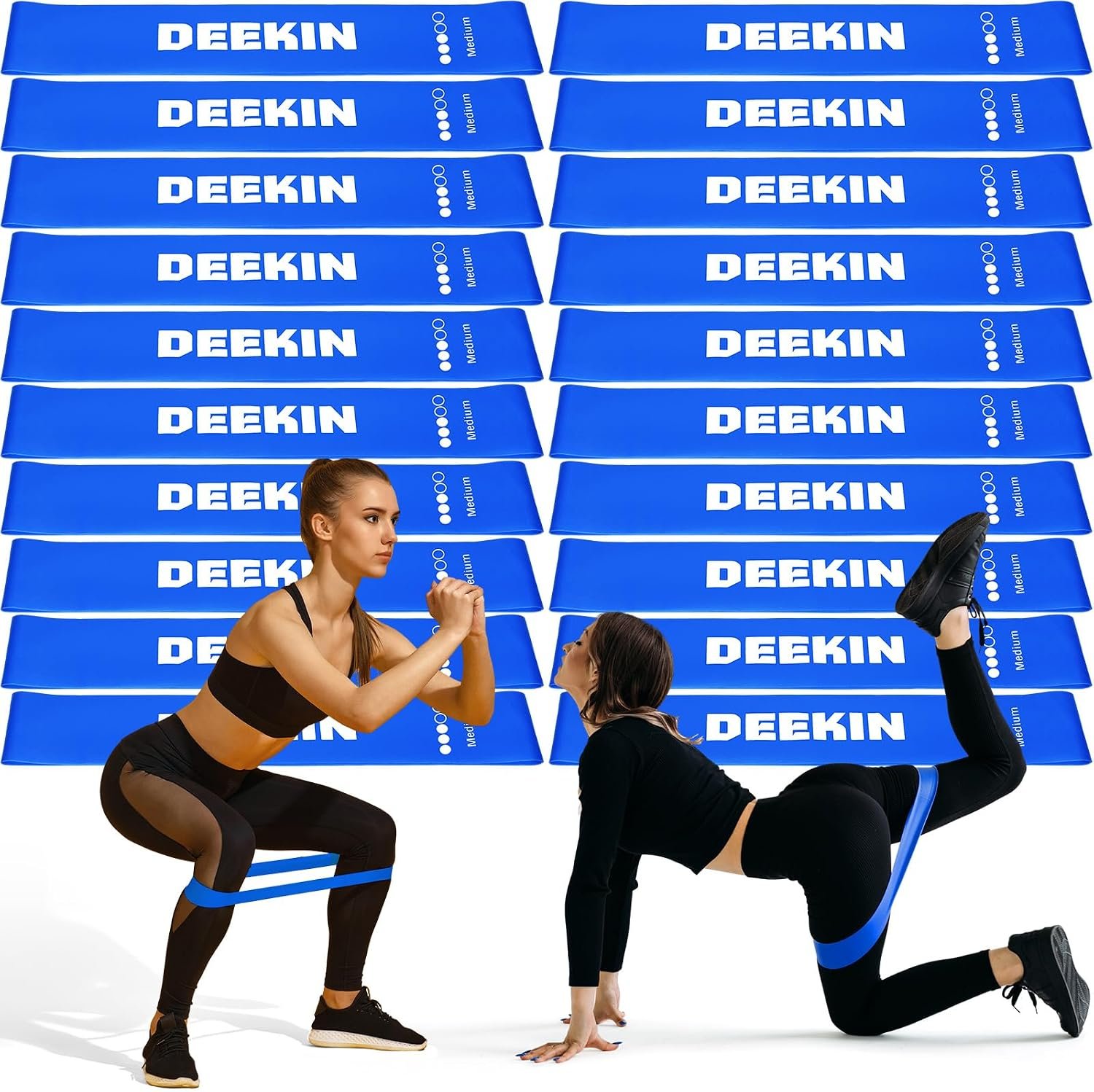 Deekin 20 Pcs Resistance Bands Loop Exercise Bands