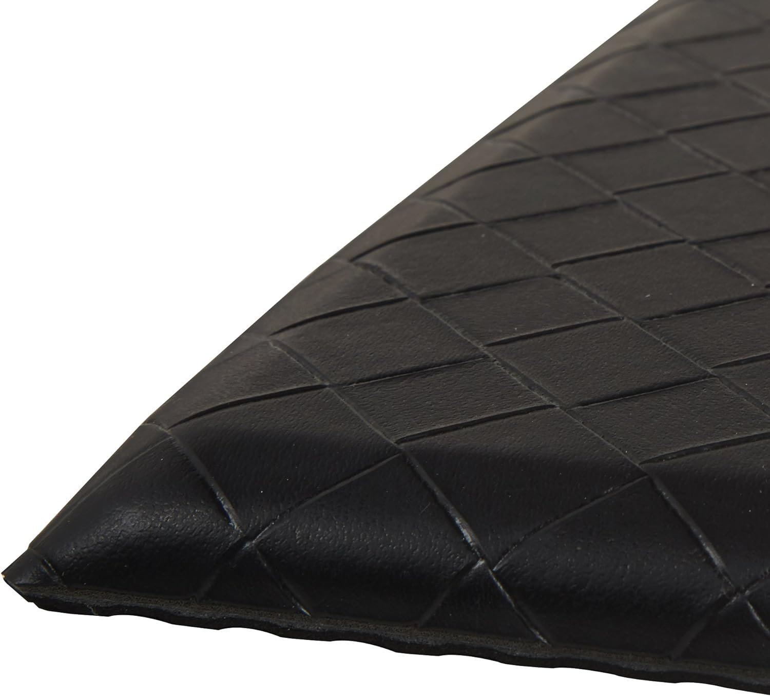 Amazon Basics Anti-Fatigue Standing Mat, Non-Slip, Cushioned Comfort Mat for Home, Office and Kitchen, 20″ x 36″ x 0.6″, Black, 1-Pack