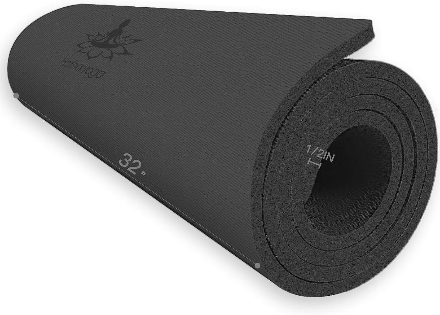 Hatha Yoga Extra Thick TPE Yoga Mat – 72″x 32″ Thickness 1/2 Inch -Eco Friendly- With High Density Anti-Tear Exercise Mats For Home Gym Travel & Floor Outside