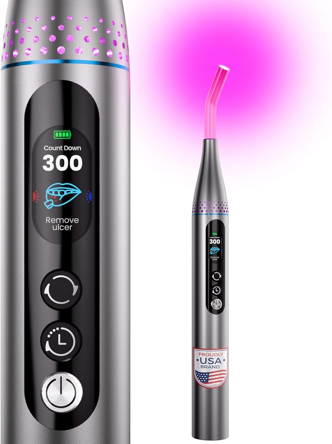 Red Light Therapy for Face, FSA-HSA Cold Sore Therapy Wand for Lips & Skin