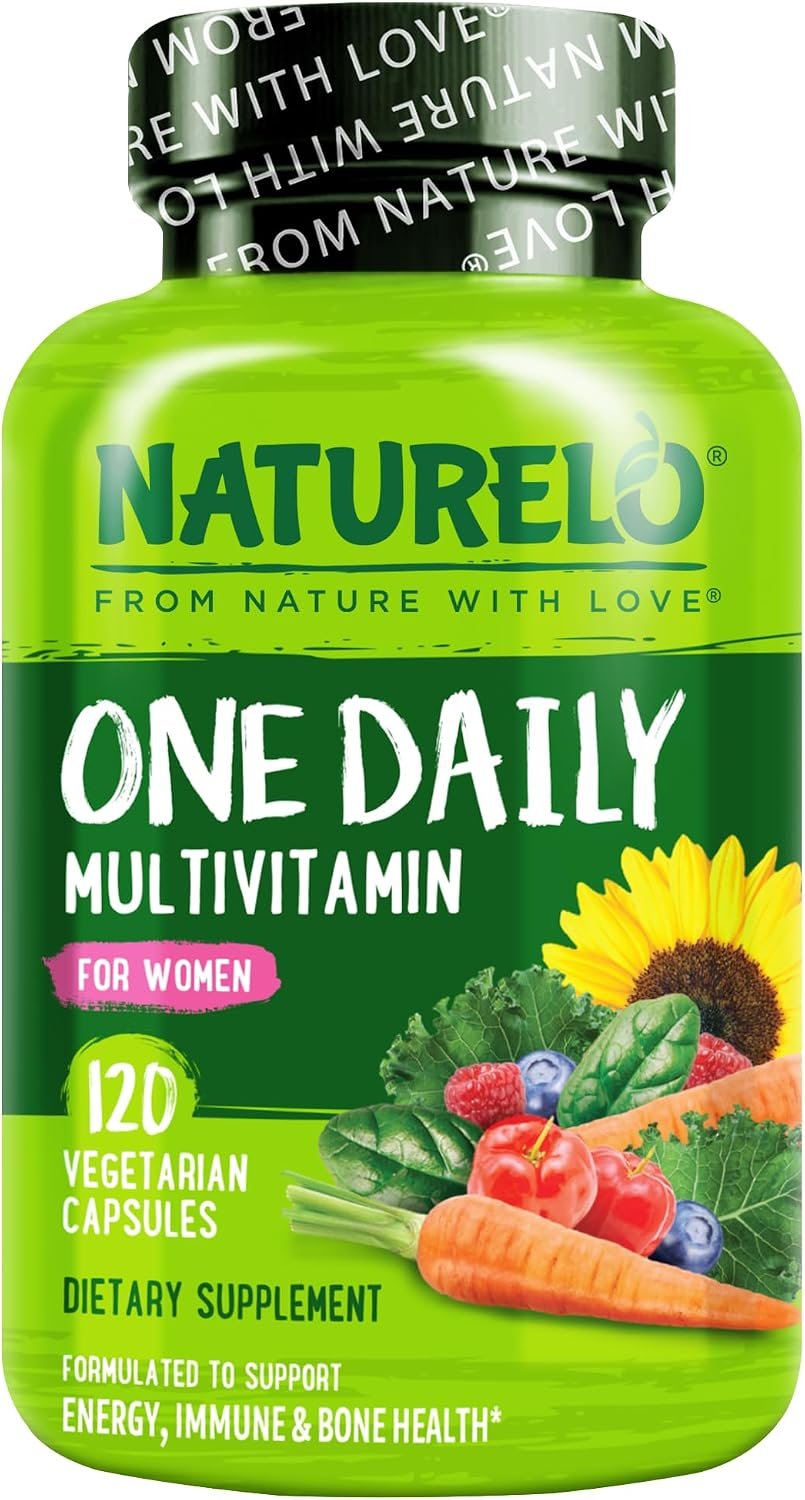 NATURELO One Daily Multivitamin for Women w/Vitamin B12, 120 Count