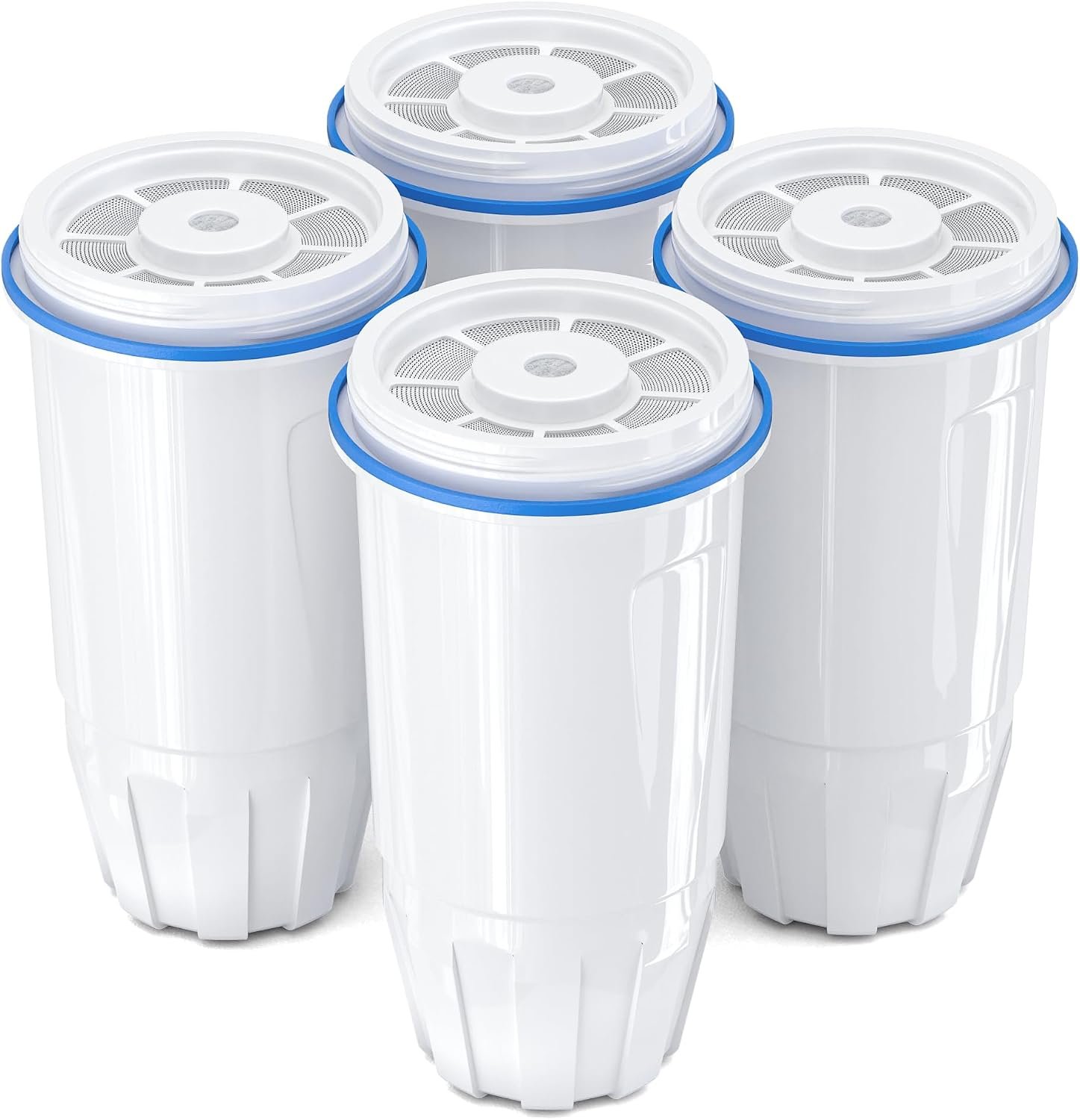 Upgraded Water Filter Replacement Fit for Zero Pitcher and Dispenser ZR-001 ZR-004 ZP-006 ZR-017, Five-Stage Filter System, Effectively Reducing Lead, Chromium, and Contaminants, 4 Packs, By BOGDA
