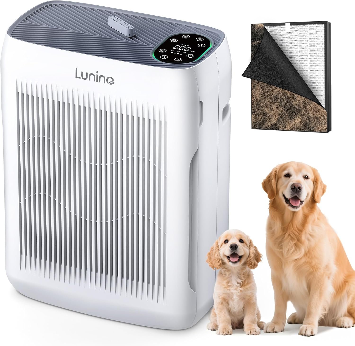 LUNINO Air Purifiers for Home Large Room, up to 3000 Sq Ft, H13 Hepa Filter