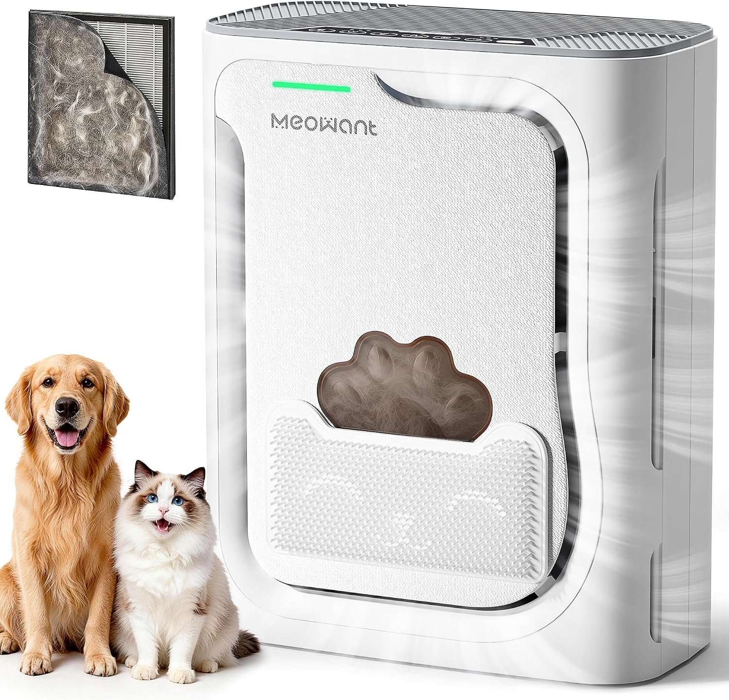 Meowant Air Purifiers for Home Pets, U-Shaped Air Inlet Pet Air Purifier