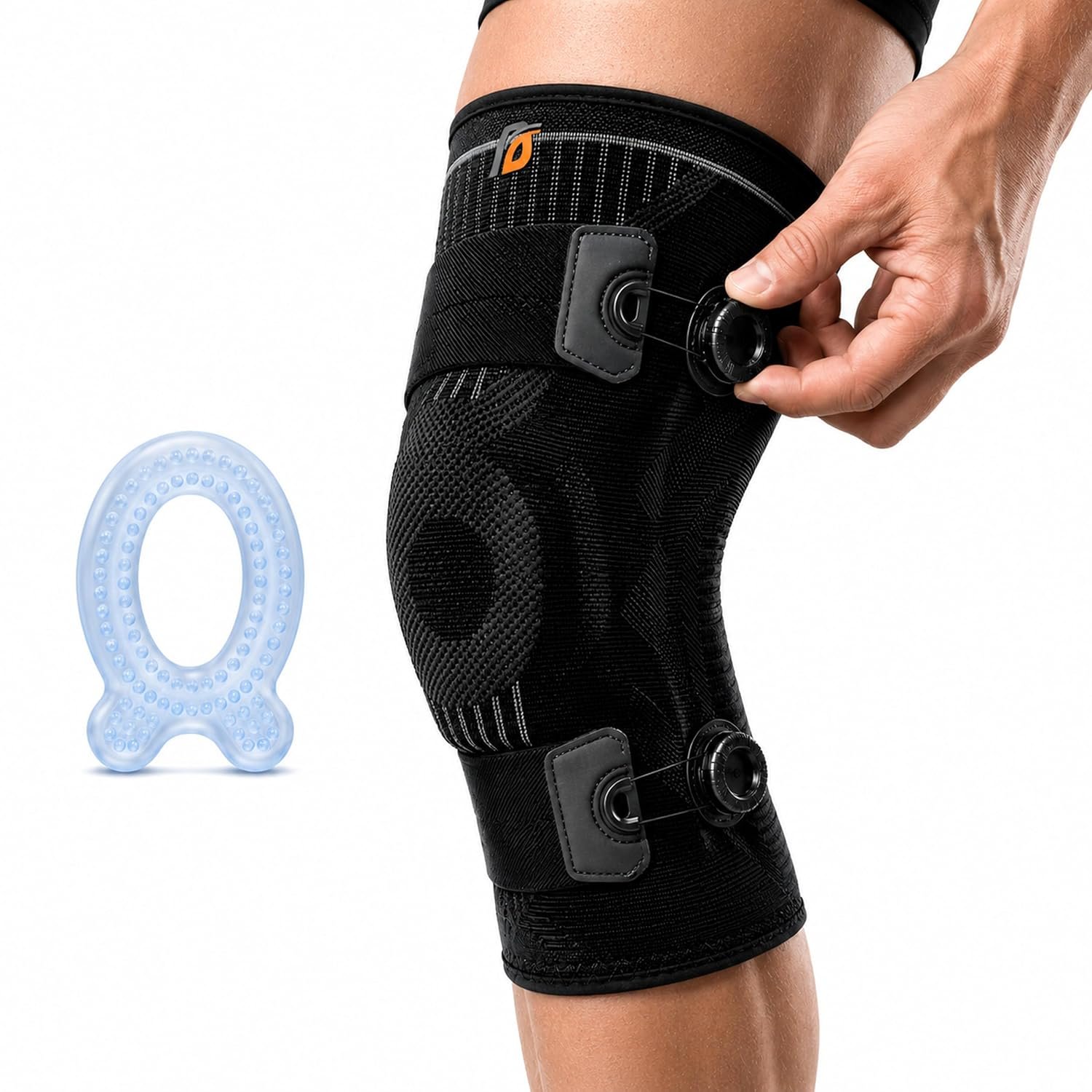 Davion Knee Brace for Women and Men, Adjustable Dial, Compression Straps