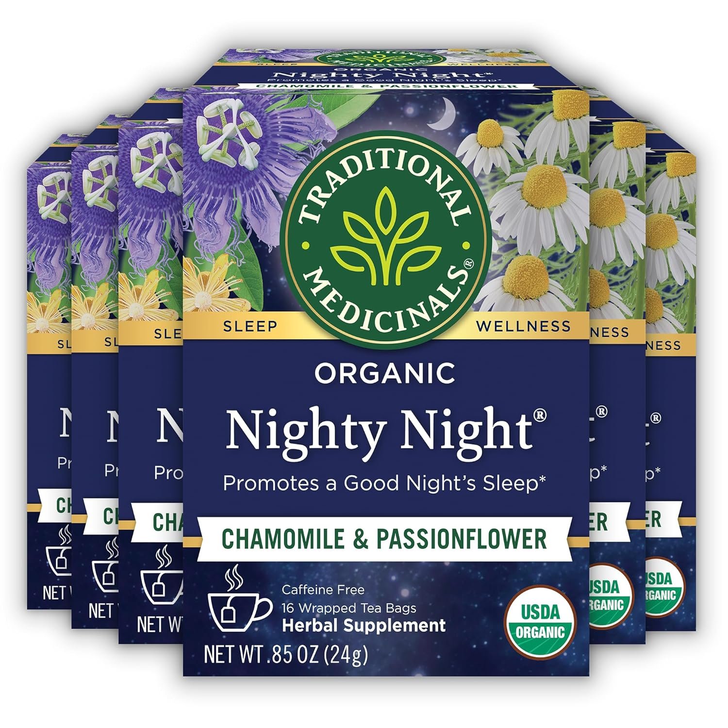 Traditional Medicinals Organic Nighty Night Chamomile, 96 Tea Bags