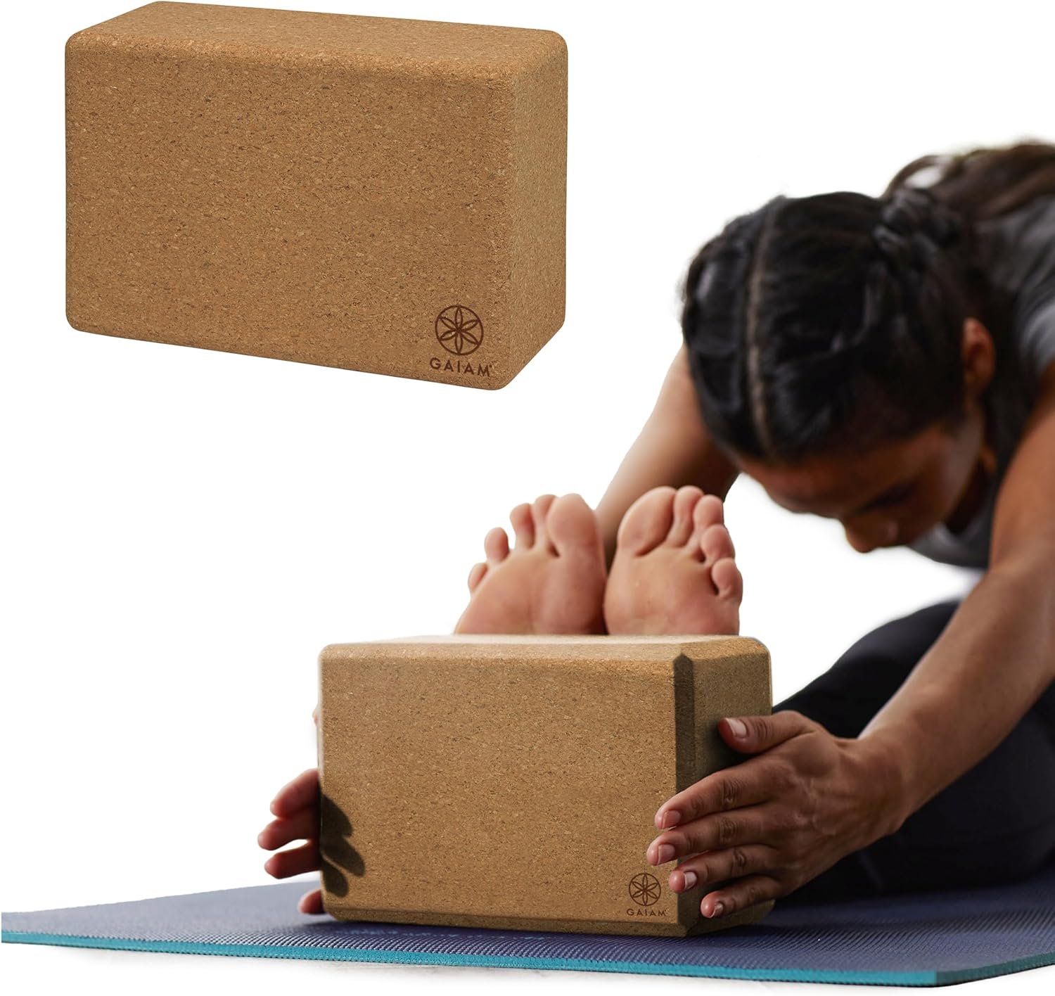 Gaiam Yoga Block – Supportive Latex-Free Eva Foam – Soft Non-Slip Surface with Beveled Edges for Yoga, Pilates, Meditation