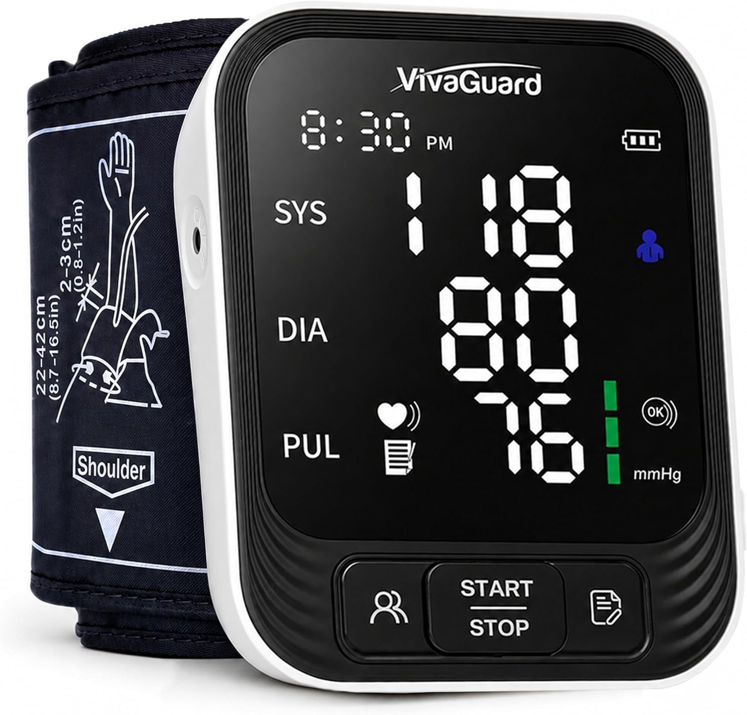 Upper Arm Blood Pressure Monitor for Home Use, FDA-Cleared FSA&HSA Eligible