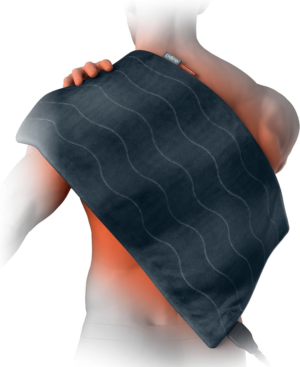Pure Enrichment PureRelief Pro Far Infrared XL Heating Pad, 4 Heat Settings