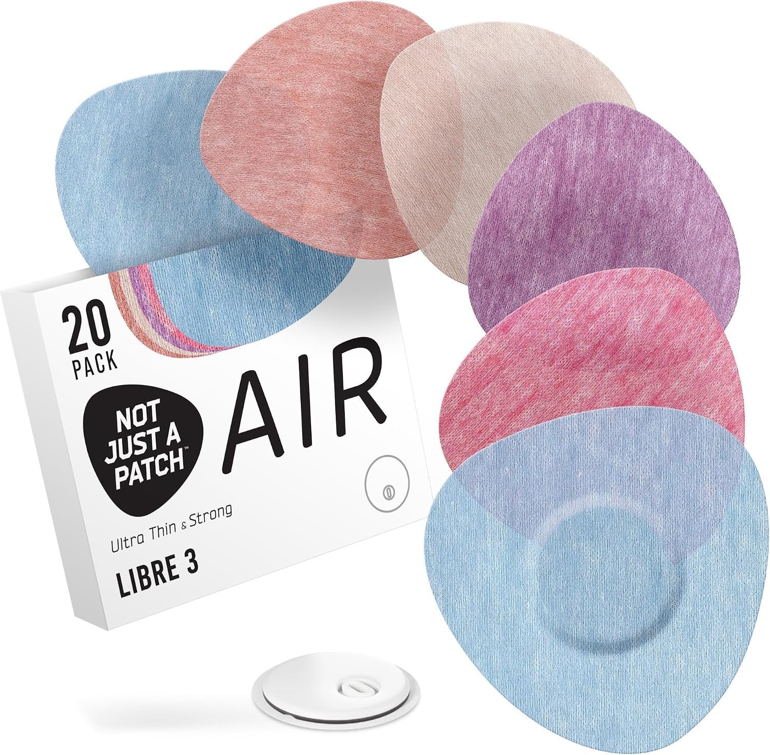 Not Just a Patch Air Libre 3 Plus Sensor Covers – 20 Pack, Multicolor
