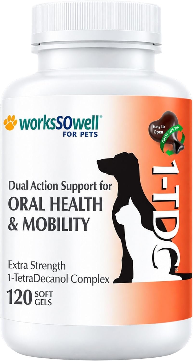 1-TDC Dual Action Joint & Gum Support Soft Gels for Dogs & Cats – 120 ct